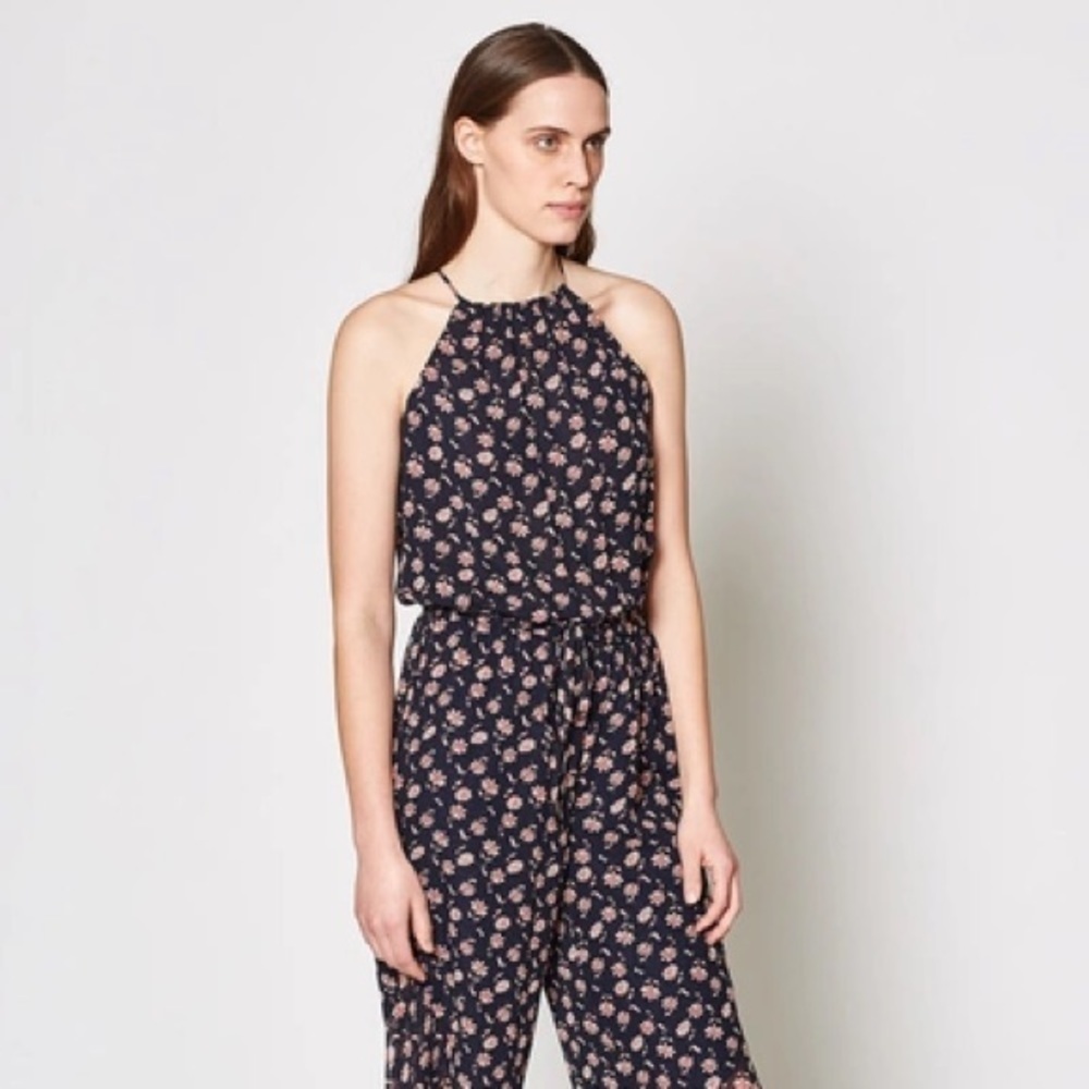 JOIE
Jael Floral-print Silk Jumpsuit In Midnight - Picture 6 of 9